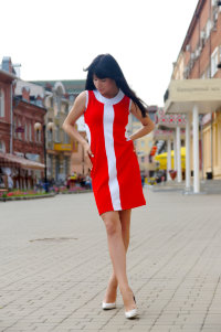 Платье П 11 (красный)