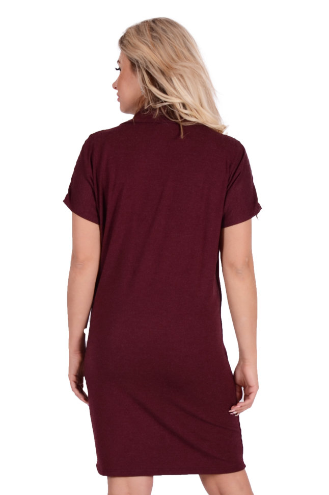 Платье П 107 (темно-бордовый)